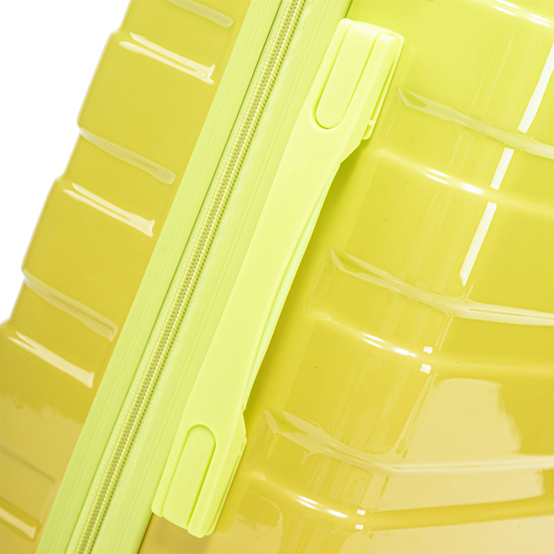14 "/ 20" 2 pièces / ensemble dans une valise à roulettes, Green + Yellow, 22.44" H x 14.96" W x 8.26 " D
