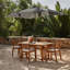 Sirmans 4 - Person Wood Patio Dining Set with Rectangular Table-530862753