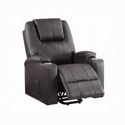 Shatima Transitional Recliner with Power Lift and Massage