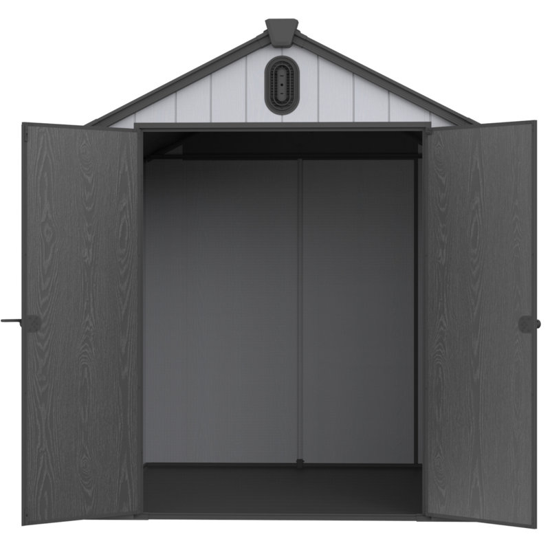 Remise de rangement en plastique 6 * 8Ft pour le grand jardin