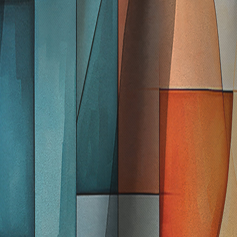 Cubism Harmony Of Shapes I - Rideau cubique - Rideau occultant abstrait - 1 panneau, L 52 po x L 120 po