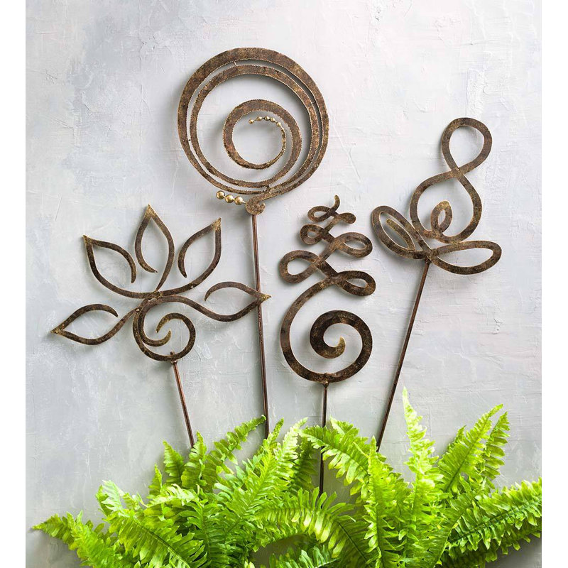 Zen Symbols Garden Stakes
