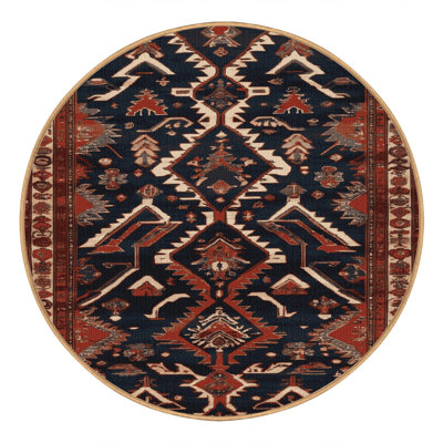 Machine Washable Persian Brown Area Rug