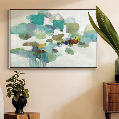 Stepping Stones - reproduction sur toile avec cadre flottant