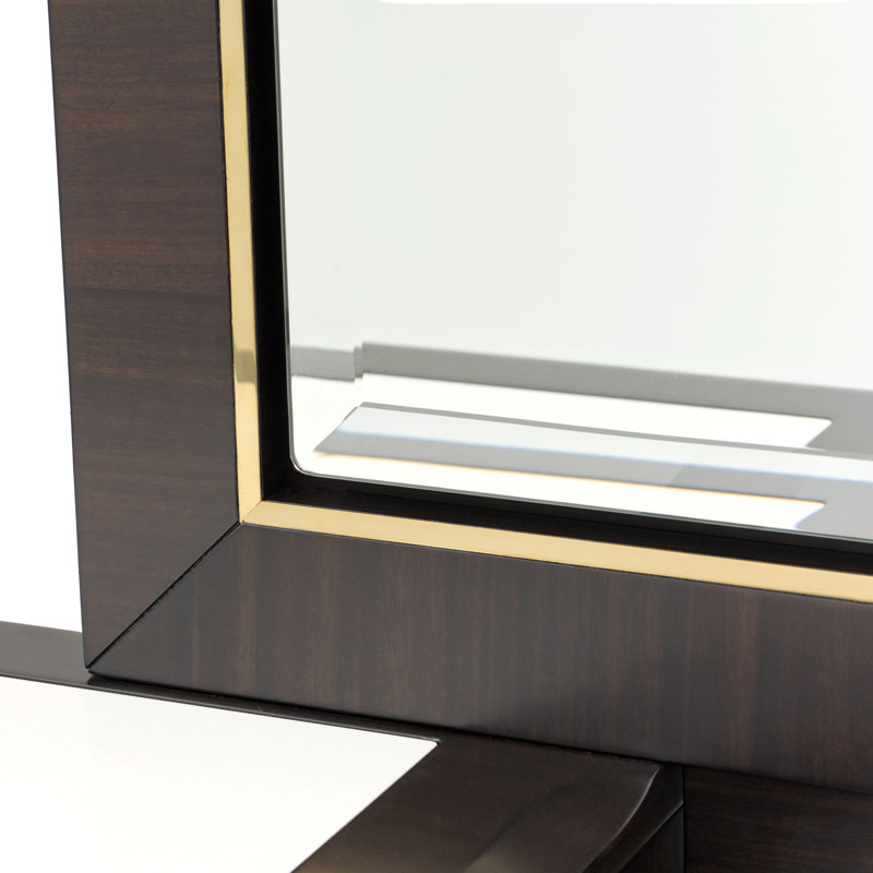 Belmont Place Vanity With Mirror - Espresso