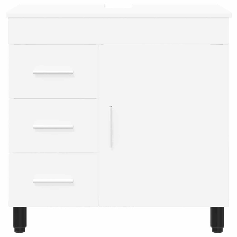 60cm Bathroom Vanity Base Only, White