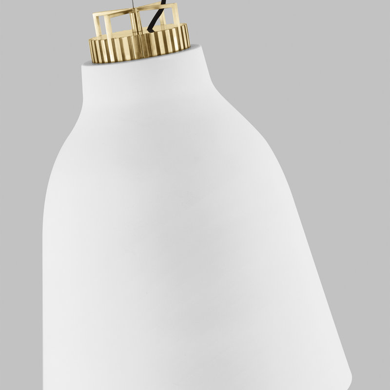 Forge 1 - Light LED Pendant, Matte White, 31.9" H x 26" W x 26" D