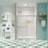 Smooth Sliding Function Tempered Glass Modern Bathroom Bypass Shower Door