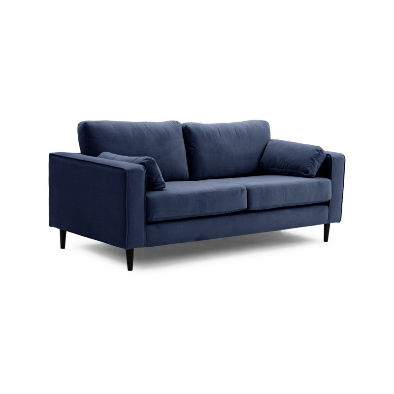 Millerville Velvet Sofa, Navy, 93"H x 193"W x 93"D
