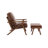 Juntier Faux Leather Armchair with Ottoman-1226973308
