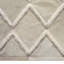 Tapis décoratif Ivoire fabriqué à la main à motif géométrique Brosnan-1283168244
