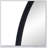 28x1x74" Celine Black Arch Body Mirror
