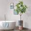 Arbre artificiel avec pot à fleurs en forme de faux drapeau Magnolia (pot en pot et arbre)-104347613