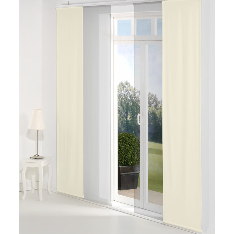 Aadhvika Track Insert Opaque Sliding Panel, White, 225cm H x 60cm W