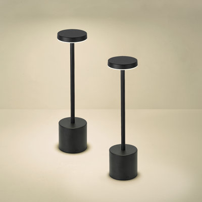 Cordless LED Dimmable Table Lamps Touch Control, Rechargeable Type C (Set Of 2) For Home Office Restaurant Bedroom Bars