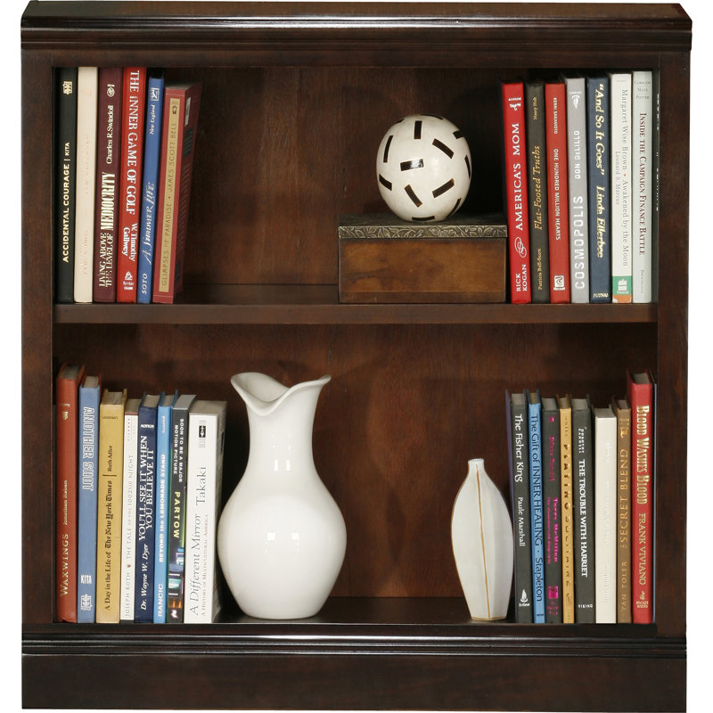 Sherita Bookcase, Concord Cherry, (2 Shelves) 48” H x 32” W x 11" D