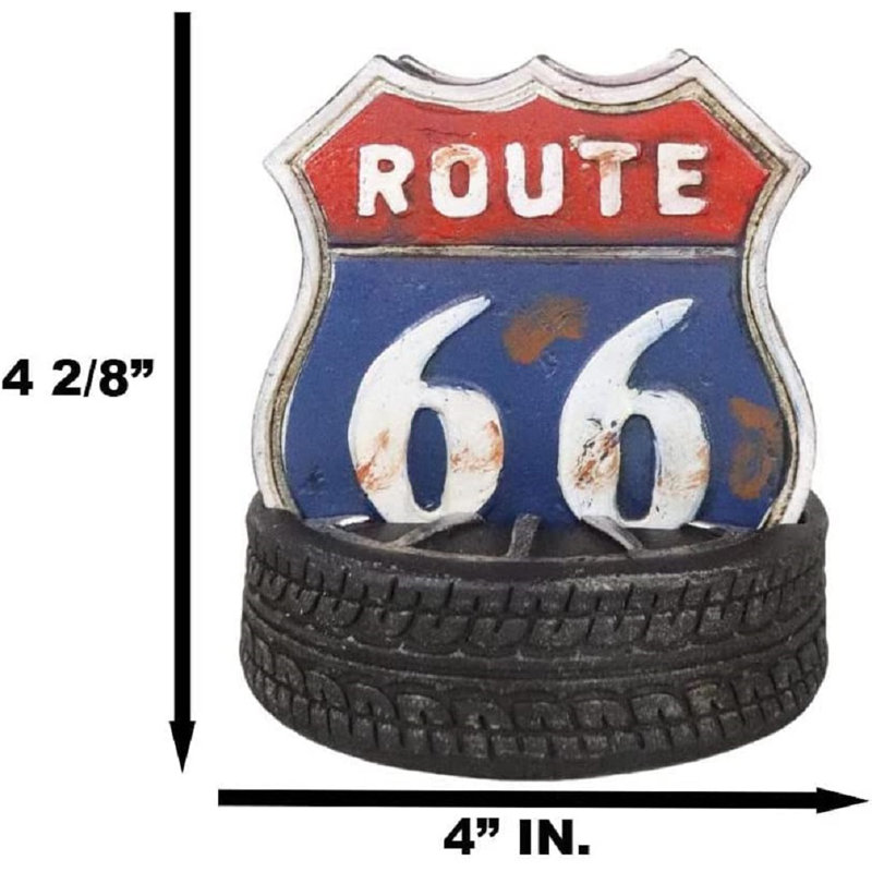 Ensemble de montagnes russes rétro Classic Road Road Iconic Route 66
