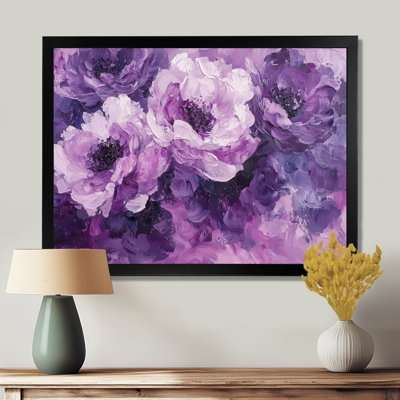Purple Peonies Dance Of Elegance III - Peonies Wall Art