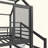 House Loft Bed With Slide And Stairs, Playhouse Bed With Storage Shelves, House-Shaped Roof And Noise-Free Design-1805800429-1805800428