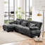 Canapé 2 places avec repose-pieds Chenille-1623384574-1630461299