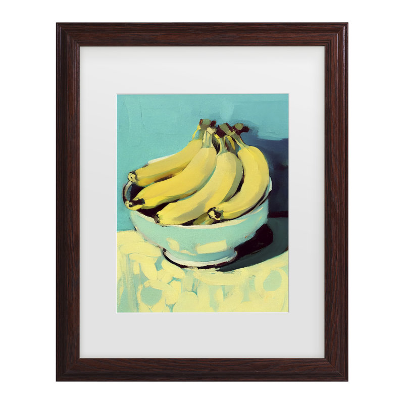 «Treechild Bananas Matted Art encadré», H 18,75 po x l 22,75 po