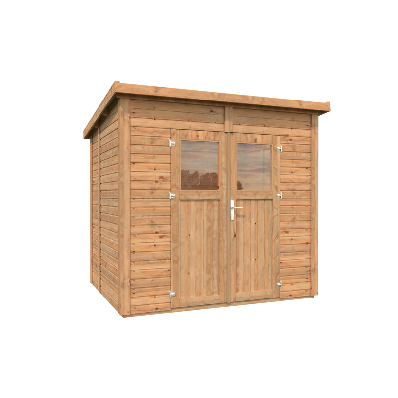 8 ft. x 6 ft. Nordic Spruce Wooden Lean-To Storage Shed with Double Doors
