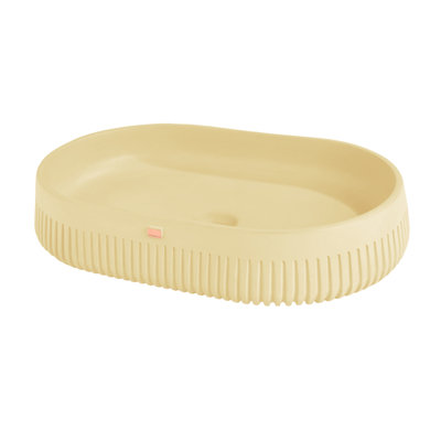 Konkretus Papua 14.5'' Concrete Oval Bathroom Sink