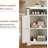 Small Corner Cabinet With Barn Doors, Adjustable Shelf, Farmhouse Bathroom Table With Storage-892992848
