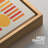 Abstract Vibrant Color Blocks "Contemporary Bold Orange Blue Abstract Artwork, Mid Century Modern Boho Pictures, 3 Pieces Canvas Giclee Digital Print Wall Art"  -100707258-100707259