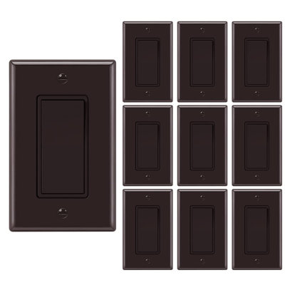 15-Amp Single Pole Light Switch,10 pack