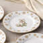 Ensemble de 4 assiettes à hors-d'œuvre de 6-1 / 4 po Noritake Holly & Berry Gold