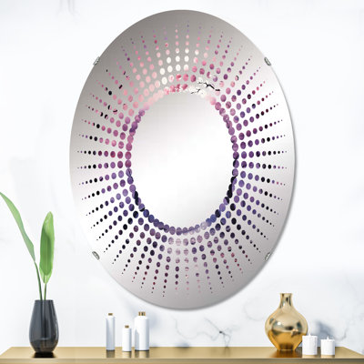 Martini Glass Mystery Wall Mirror, Drinkware Green Traditional - Martini Glass Mystery III