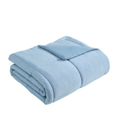 Swift Home Cooling Box-Stitch Lightweight Reversible Down-Alt Fill 1-Piece Comforter