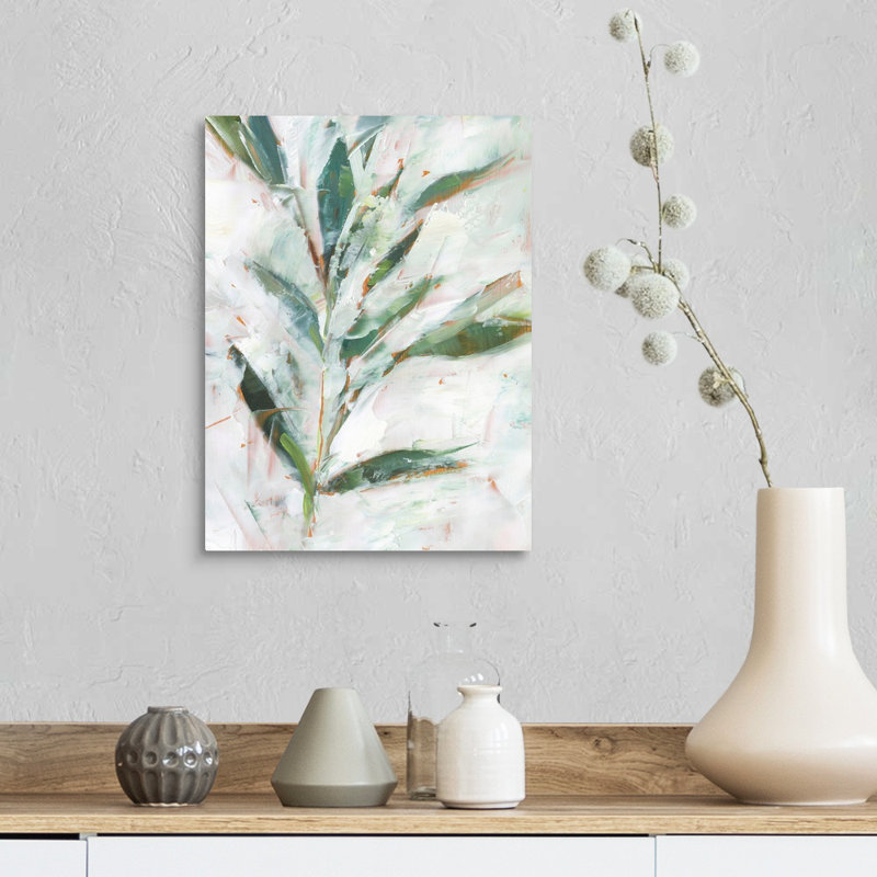 «Tropical Foliage Study I», art mural sur toile, H 16 po x l 12 po, Toile tendue