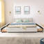 Structure de lit tapissier pour grand lit avec tissu en chenille épais, tête de lit confortable et tiroirs de rangement sous le lit pour les chambres à coucher modernes-433250599-433250597