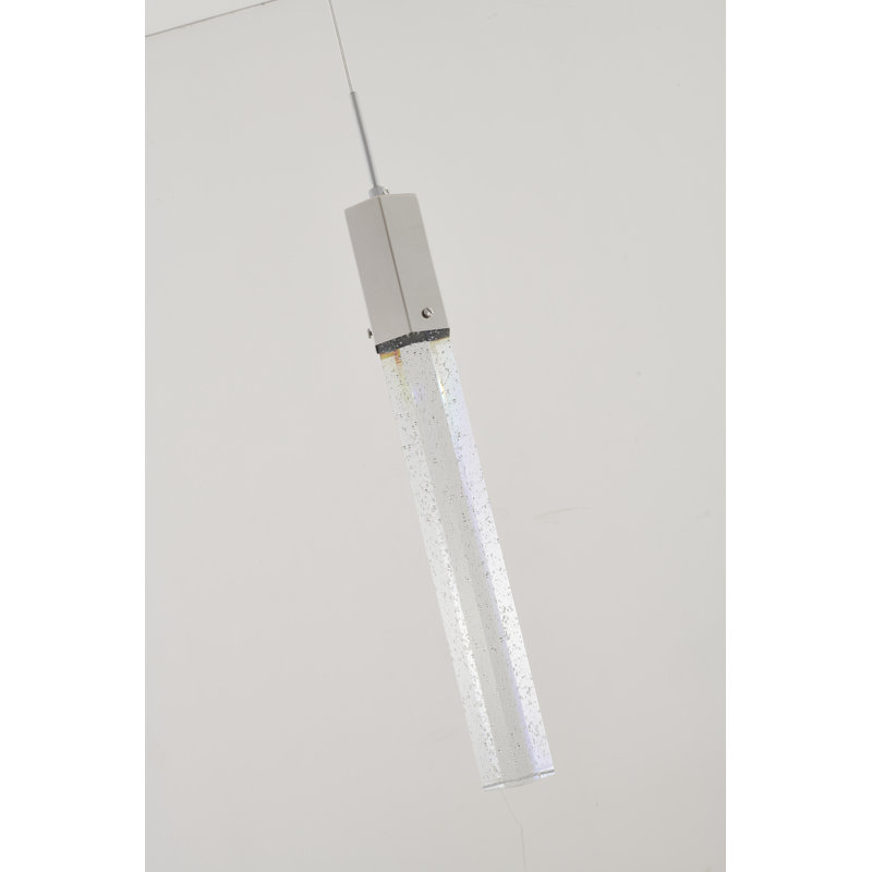 Luminaire suspendu en cristal 1 lumière Modern, Chrome