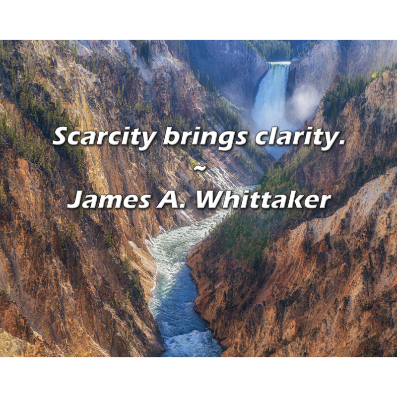 Citation de James A. Whittaker: La pénibilité apporte de la clarté.