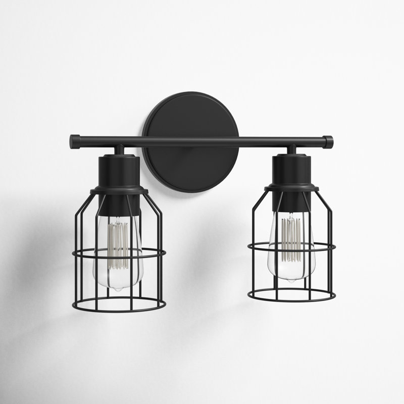 2 - Light Dimmable Vanity Light, Oil Rubbed Bronze