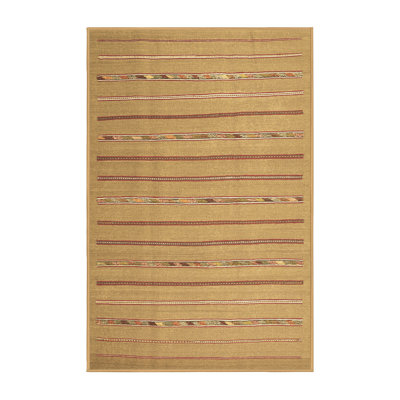 Washable Striped Indoor Rug