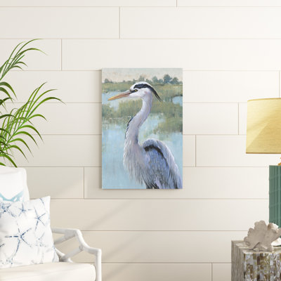 «Blue Heron Portrait I» par Timothy O 'Toole - peinture sur toile tendue