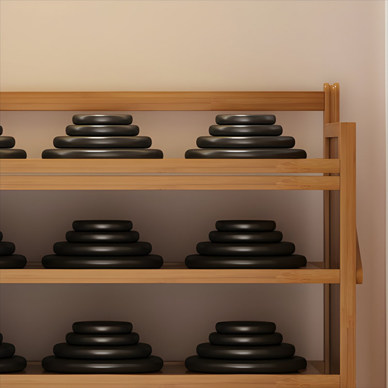 Multi-Layer Foldable Bamboo Shoe Rack - Space-Saving Entryway Storage Organizer