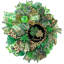 Couronne de la Saint-Patrick avec guépard et trèfles dorés