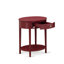 Ensemble de lit plateforme 2 pièces avec 1 lit plateforme et une table de chevet - Tissu de lin beige brume-1176243839