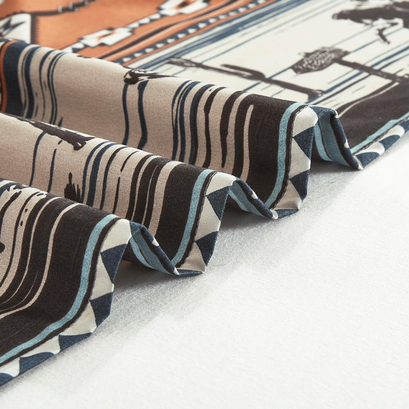 Boone Southwestern Cowboys Window Curtain Set