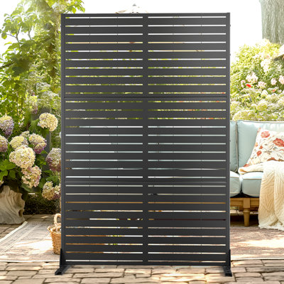 6 Ft x 4 Ft Outdoor Privacy Screen Panel – Freestanding Decorative Divider for Patio, Garden, or Balcony