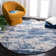 Mercurio Abstract Beige/Blue Area Rug