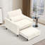 Chaise d'appoint convertible rembourrée en velours côtelé-1488344175