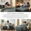 Ensemble de couette surdimensionnée Vilano de Southshore Fine Linens, literie matelassée légère en microfibre doublement brossée et 2 taies d'oreiller king, King/California King, gris ardoise-1368851786-1368851805