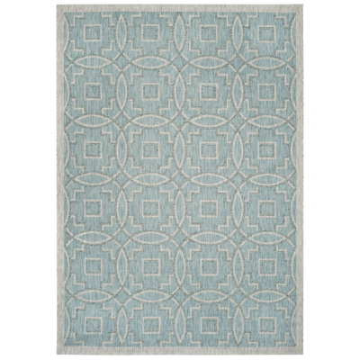 Mcdaniel Geometric Hand Woven Indoor / Outdoor Area Rug