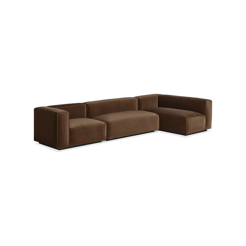 Cleon Modular Sectional, Maharam Meld in Panda, Right Hand Facing
